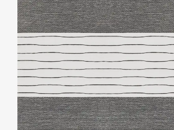 TOP Twinlight Salsa zebra shade fabric swatch in Anthracite (280 005)
