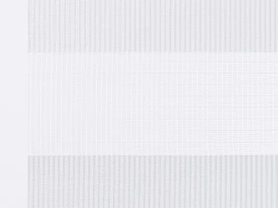 TOP Twinlight Seasons zebra shade fabric swatch in White (TLS 280.002)
