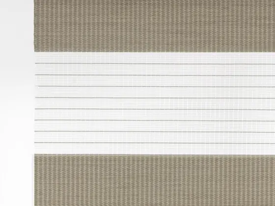 TOP Twinlight Seasons zebra shade fabric swatch in Sand (TLS 280.019)