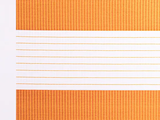 TOP Twinlight Seasons zebra shade fabric swatch in Orange (TLS 280.042)