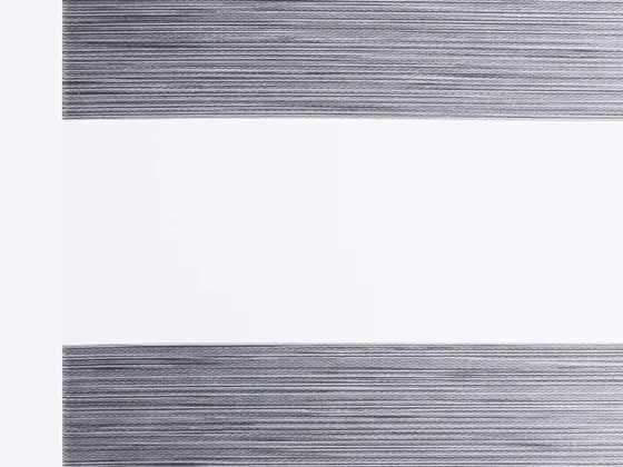 TOP Twinlight Tango zebra shade fabric swatch in Silver Gray (280-014)