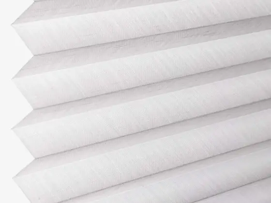TOP Venezia Pleated pleated shade fabric swatch in Ivory (63002-P-20)
