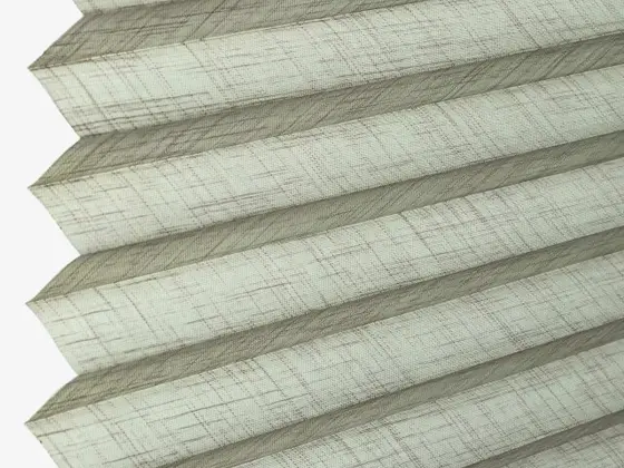 TOP Venezia Pleated pleated shade fabric swatch in Beige (63003-P-20)