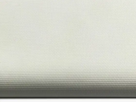 TOP Vinyl Blackout roller shade fabric swatch in Ivory (43002)